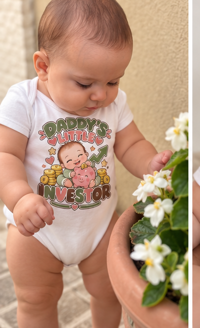 Daddy's Little Investor Piggy Bank Baby lifestyle photo
